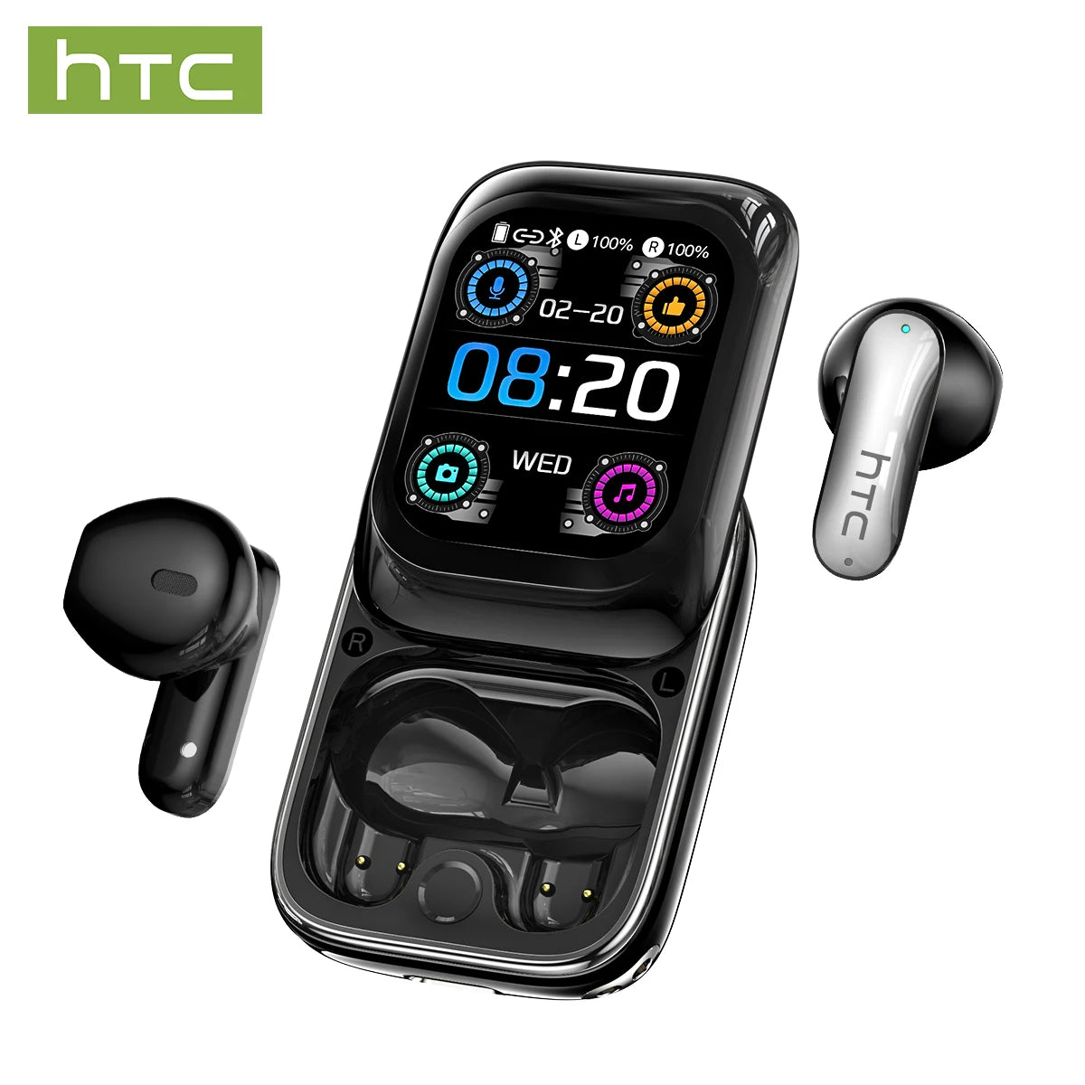 Sliding Cover Bluetooth Wireless Earbuds with ANC and AI Translation