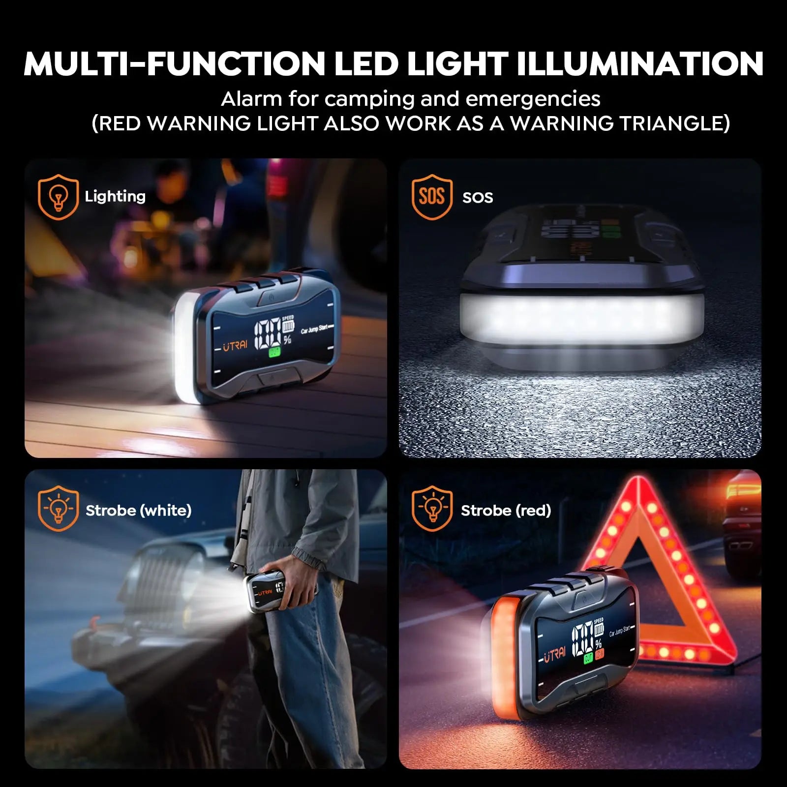 UTRAI 27000mAh Car Jump Starter Power Bank 6000A