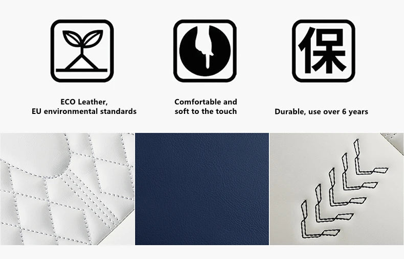 Універсальні чохли на автокрісла – комплект повного покриття з нубукової шкіри Nappa