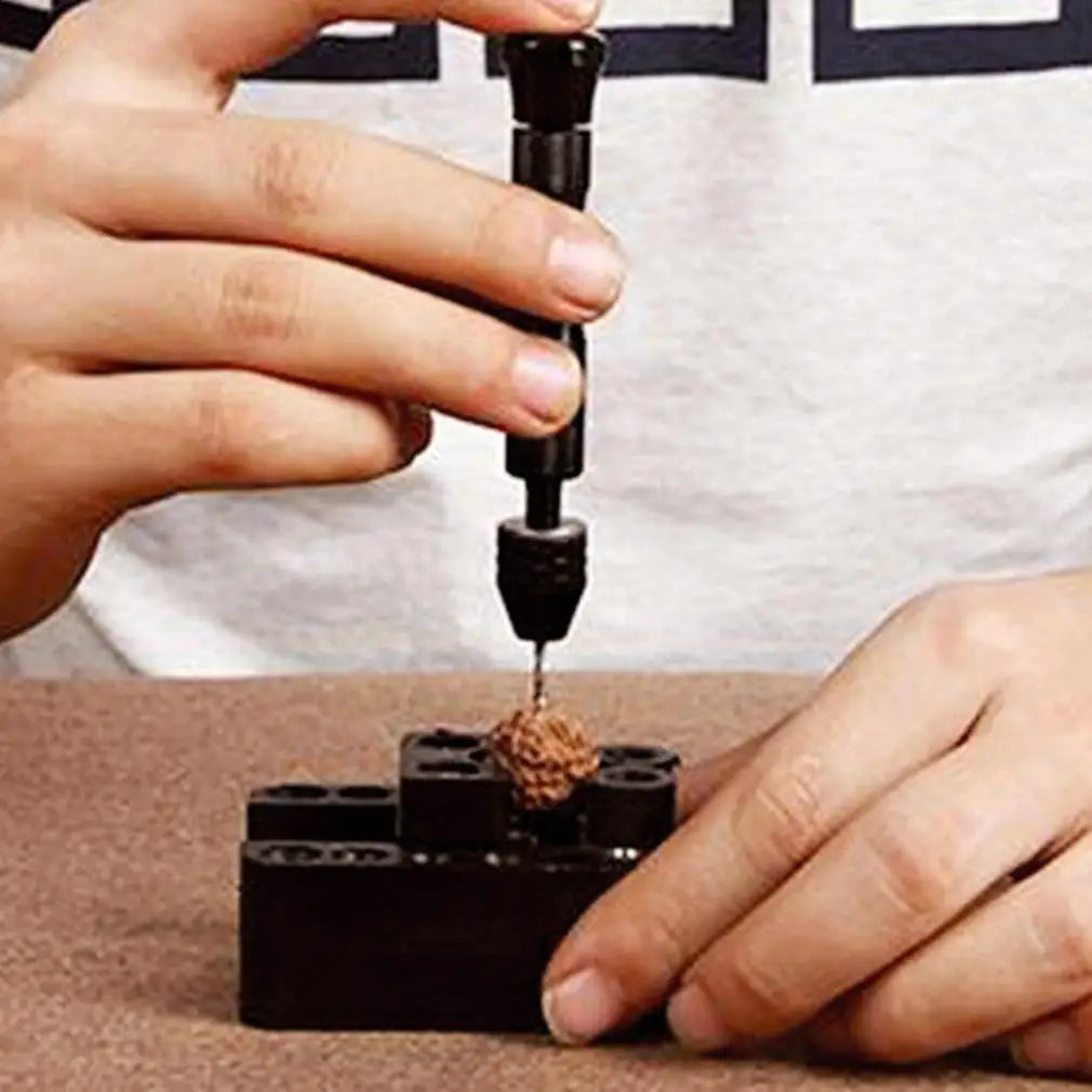 Mini Hand Drill with 10 Small Drill Bits