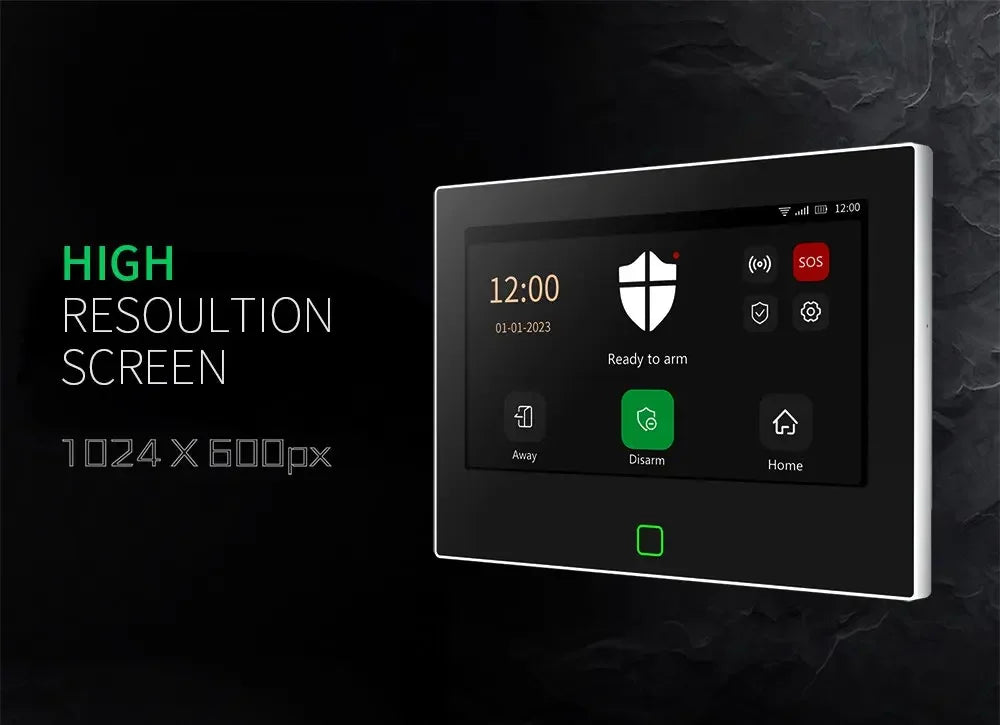 500m Transmission Distance 7 Inch GSM LoRa Staniot Version Security Alarm System Tuya WiFi 4G Smart Home Burglar Alarm Kit Home