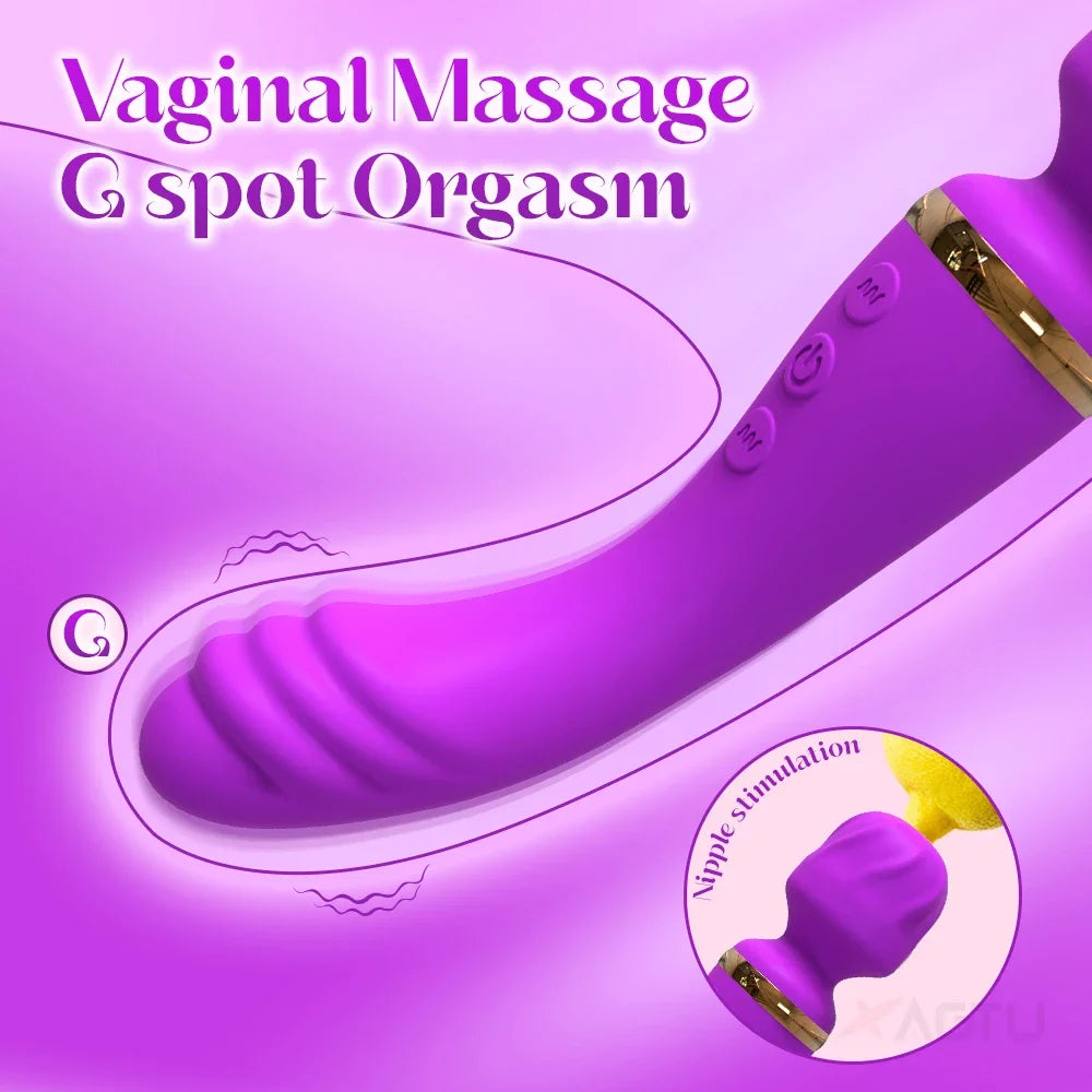 Güçlü Ava Bar Vibratör Değnek Dildo Seks Oyuncakları Kadınlar için Çift Motorlu Klitoris G-Noktası Klitoris Uyarıcı Vibratörler Çiftler için Seks Oyuncağı