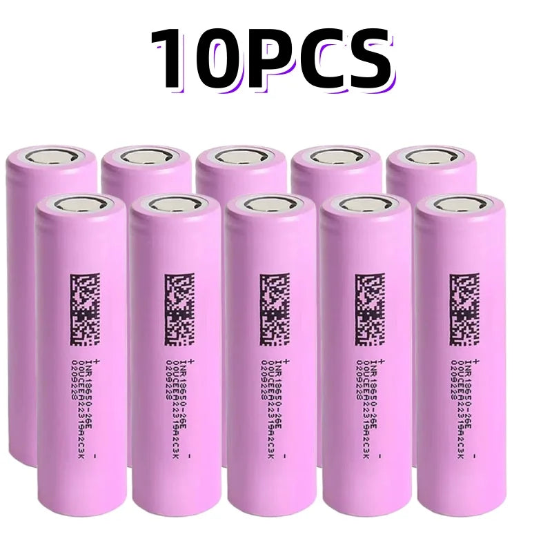 18650 2600mAh Li-Ion Cells - Pack Options