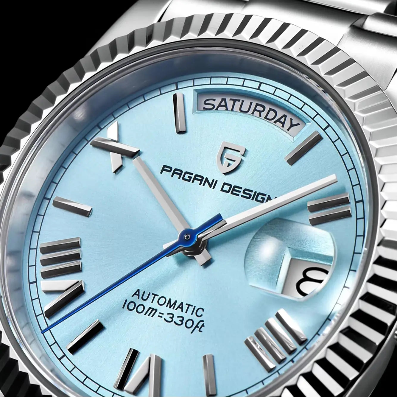 Pagani Design 36mm Automatic Watch Sapphire Steel 10Bar