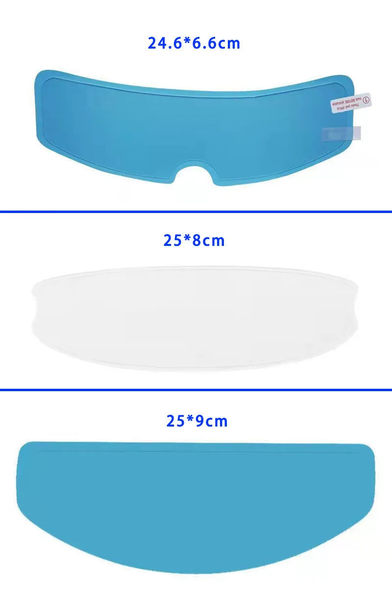 Motorcycle Helmet Clear Anti-Fog Rainproof Film Helmet Lens Durable Nano Coating Sticker Moto Safety Driving Helmet Accessories
