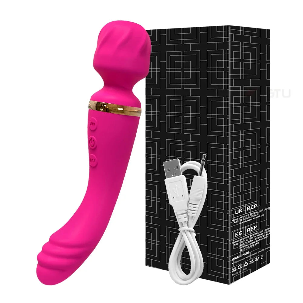 Güçlü Ava Bar Vibratör Değnek Dildo Seks Oyuncakları Kadınlar için Çift Motorlu Klitoris G-Noktası Klitoris Uyarıcı Vibratörler Çiftler için Seks Oyuncağı