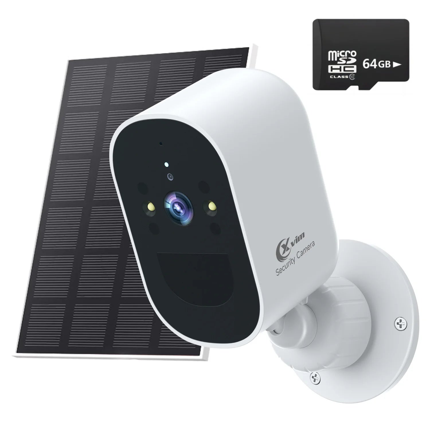 Cámara de seguridad solar WiFi 1080P para exteriores con visión nocturna y alertas