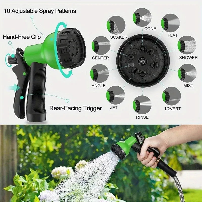 Eight-Pattern Garden Hose Spray Nozzle