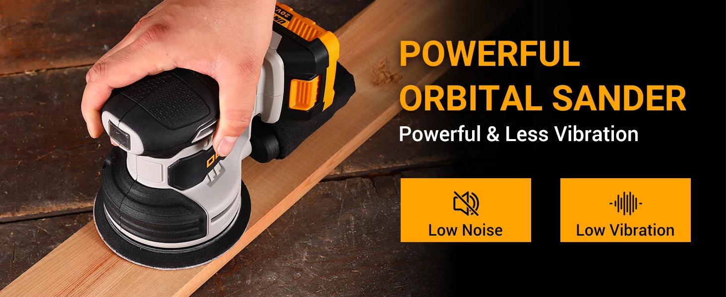 20V Cordless Orbital Sander 125 mm