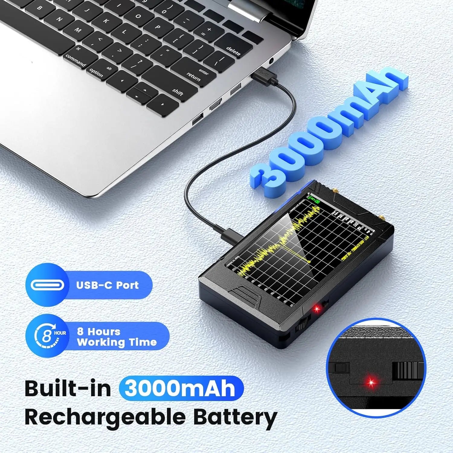 Spectrum Analyzer TinySA ULTRA With 4" Display 100kHz to 5.3GHz with 32GB Card Version V0.4.5.1