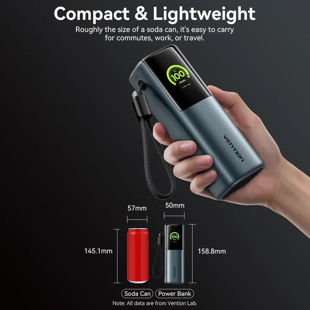 Power Bank 165W 20000mAh Szybkie Ładowanie Ładowarka do Laptopa i Telefonu
