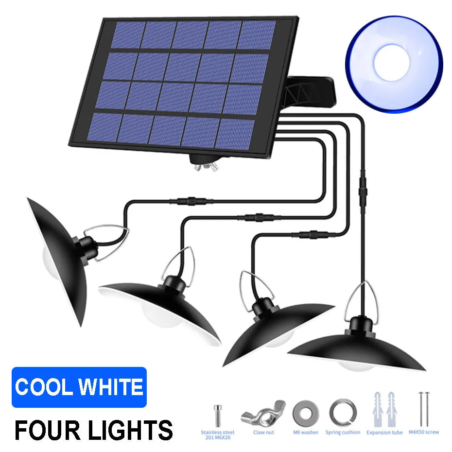 Solar-Gartenleuchten mit Dämmerungsautomatik und 1–4 Leuchtmitteln