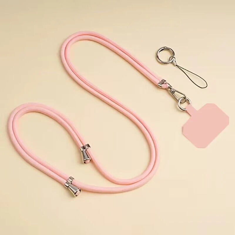 1pcs Crossbody Lanyard Necklace Strap Universal Mobile Phone Adjustment Long Hanging Rope With Clip Anti-Lost Lanyard