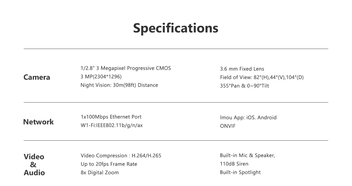 IMOU Outdoor IP66 DK7 3MP Camera Colorful Night Vision Wi-Fi AI Human Detection Camera Surveillance