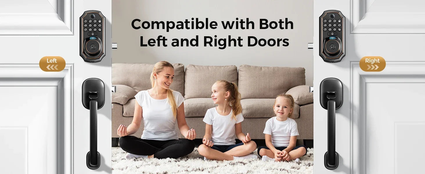 ARPHA D289H Smart WiFi Fingerprint Door Lock with Camera