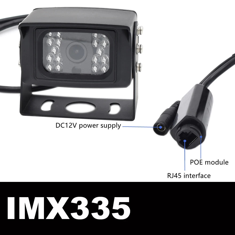 Waterproof 8MP 4K IP Security Camera with Motion Detection, PoE, Audio and Night Vision