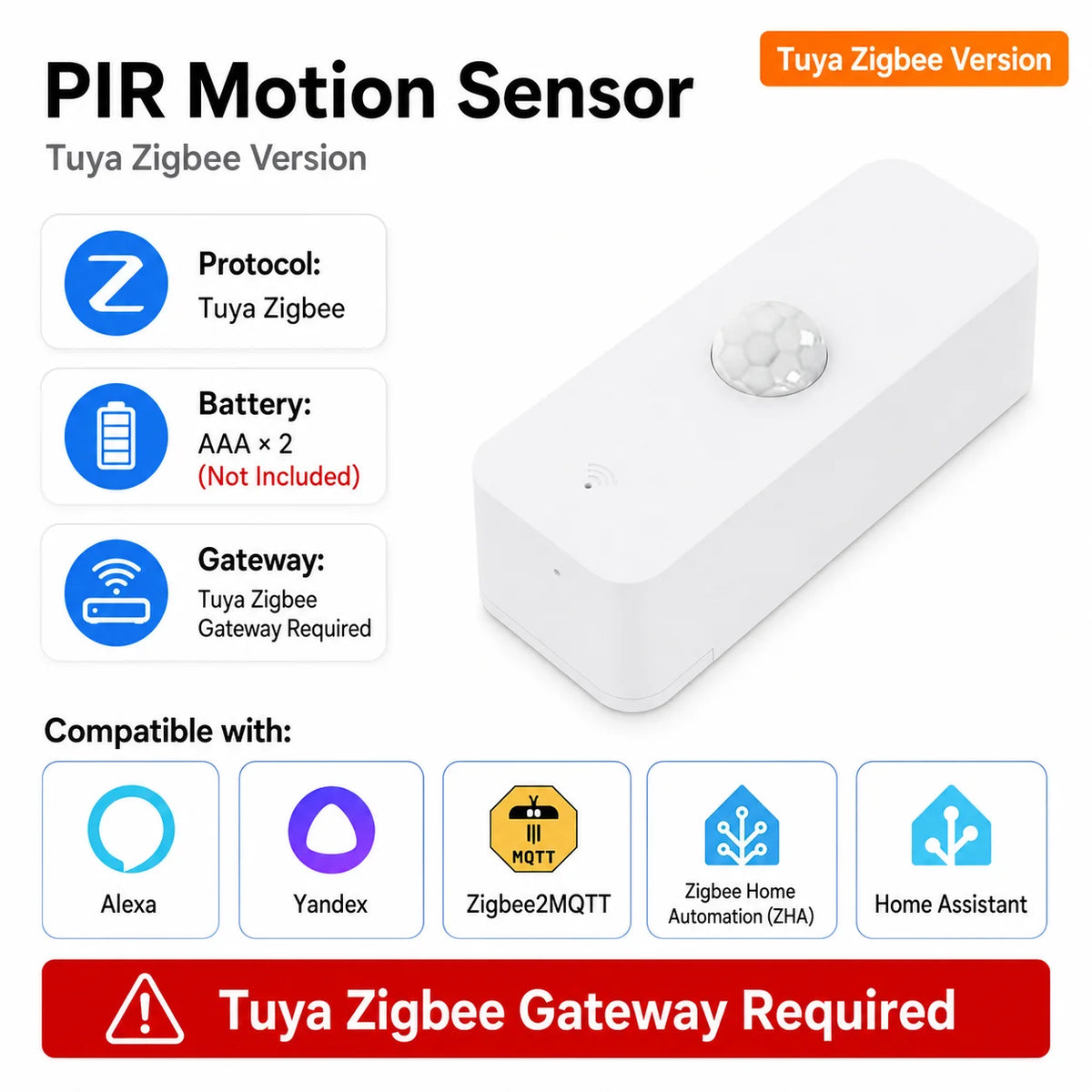 Zigbee PIR Motion Sensor - Platform Options