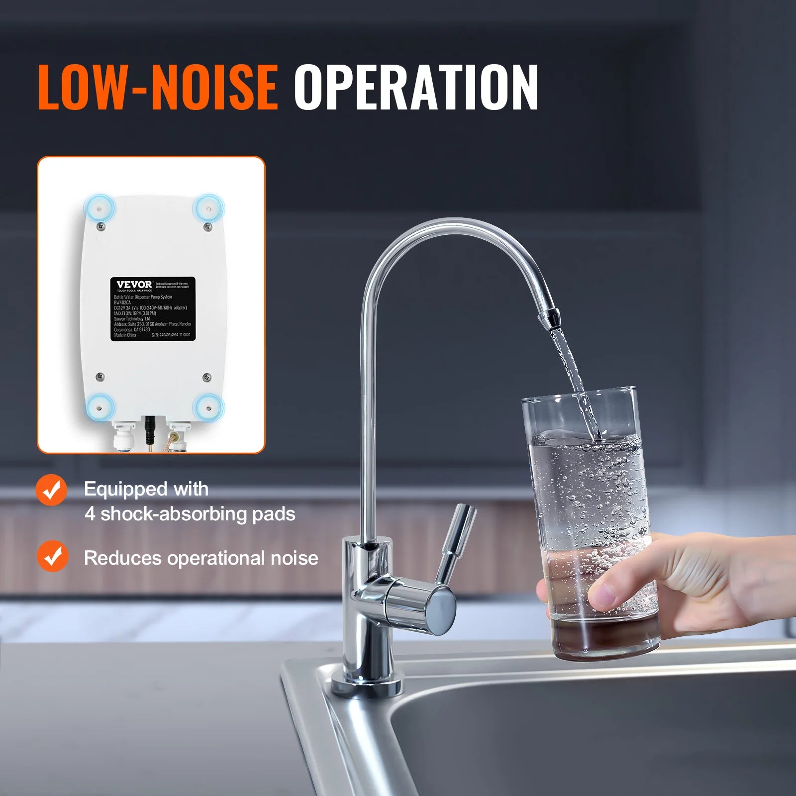 Dual 5-Gallon Bottled Water Pump System with Automatic Pressure Control