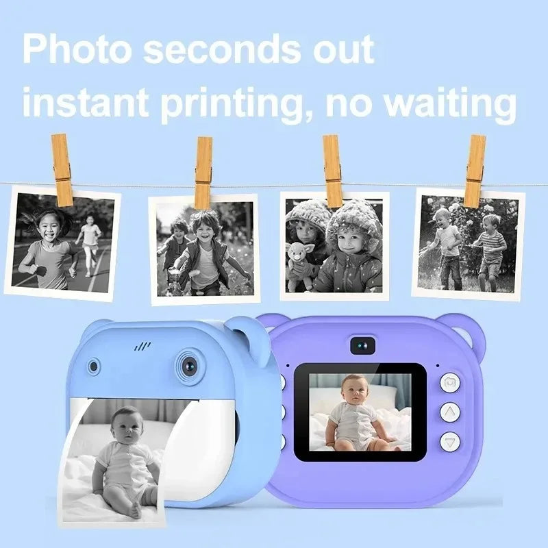 Kids Instant Print Camera with 32G Memory Card
