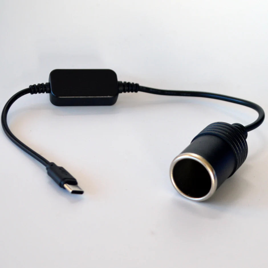 5V To 12V Converter Cable Extender USB or Type C Chargers To Cigarette Lighter Socket Power Adapter Electronics Car Accessories