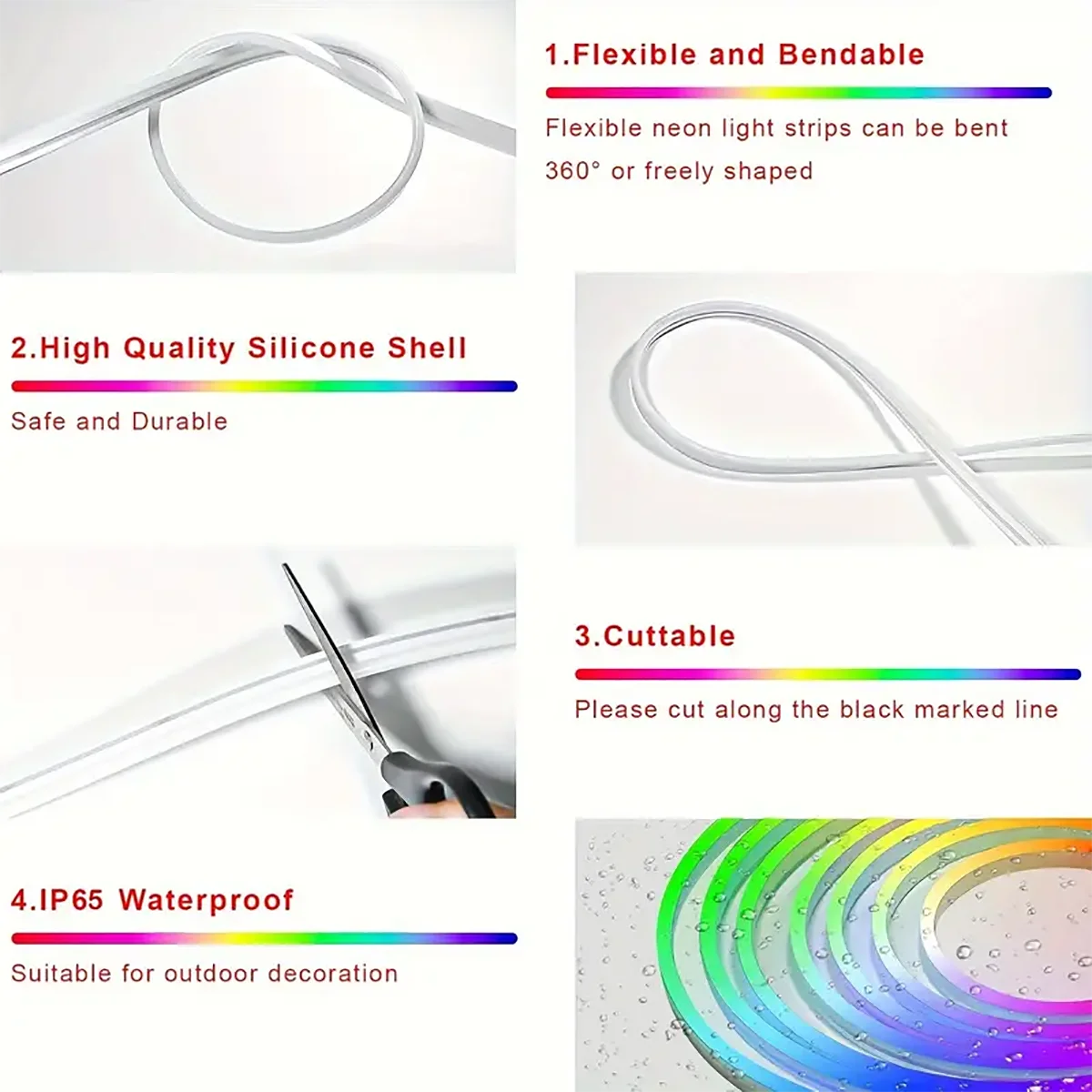 USB RGBIC Flexible Ambient Light Strip