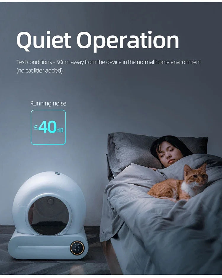 Розумний автоматичний лоток для котячого туалету з керуванням через додаток