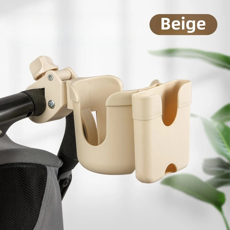 Stroller Cup and Phone Holder for Prams with Anti-Slip Design