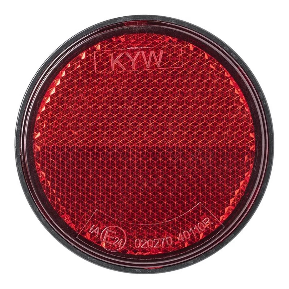 Red Round Screw-Mount Reflectors, 60 mm, 4 Pack