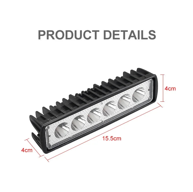 Six-LED Vehicle Work Light