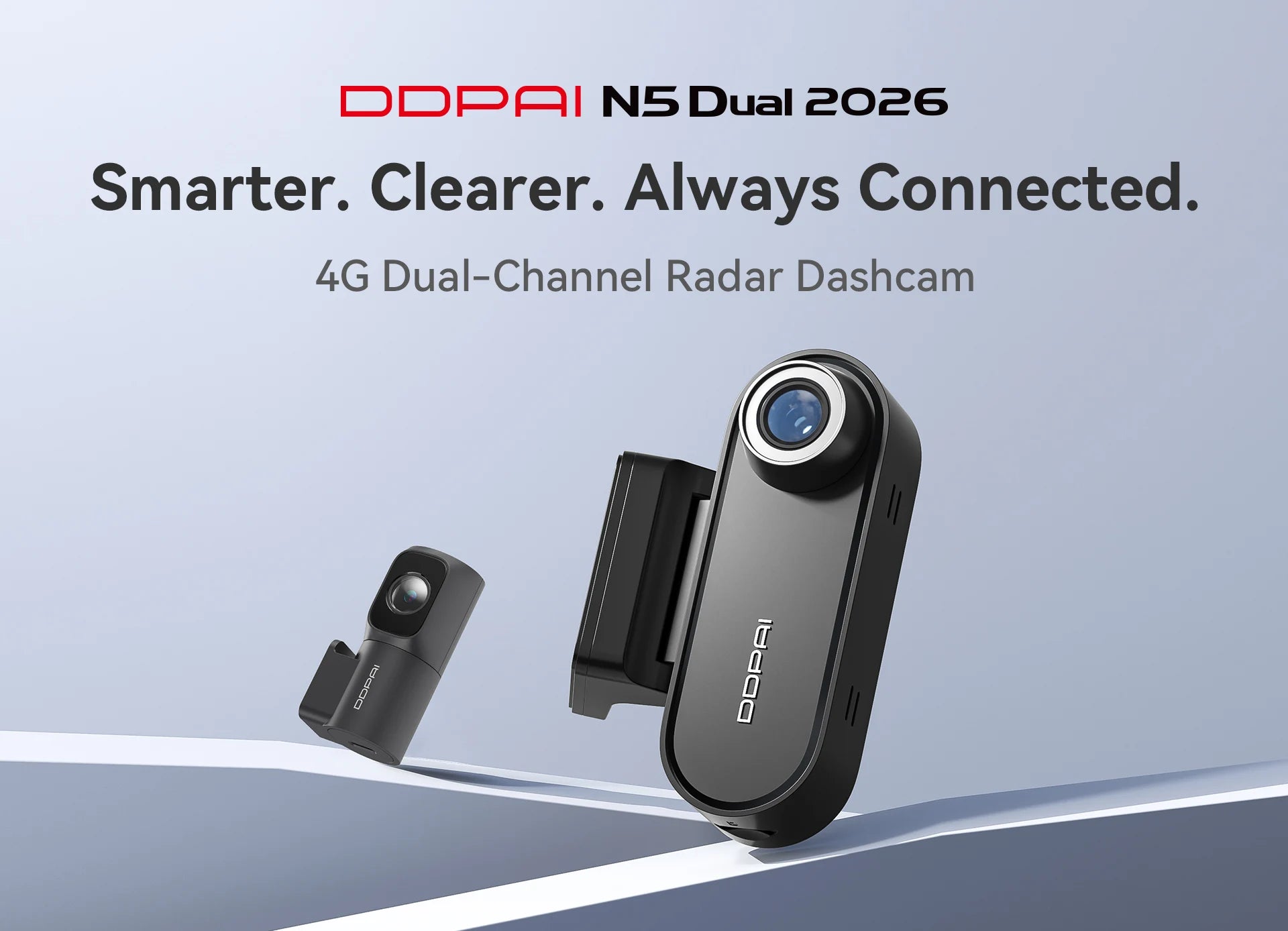 Dual 4K HDR Dash Cam Front Rear with WiFi 6 GPS and 24H Parking Mode
