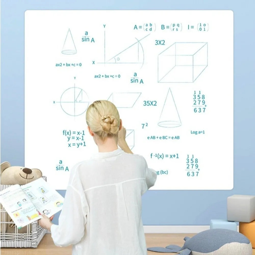 Static-Cling Whiteboard Sheet, 45/60cm × 2m