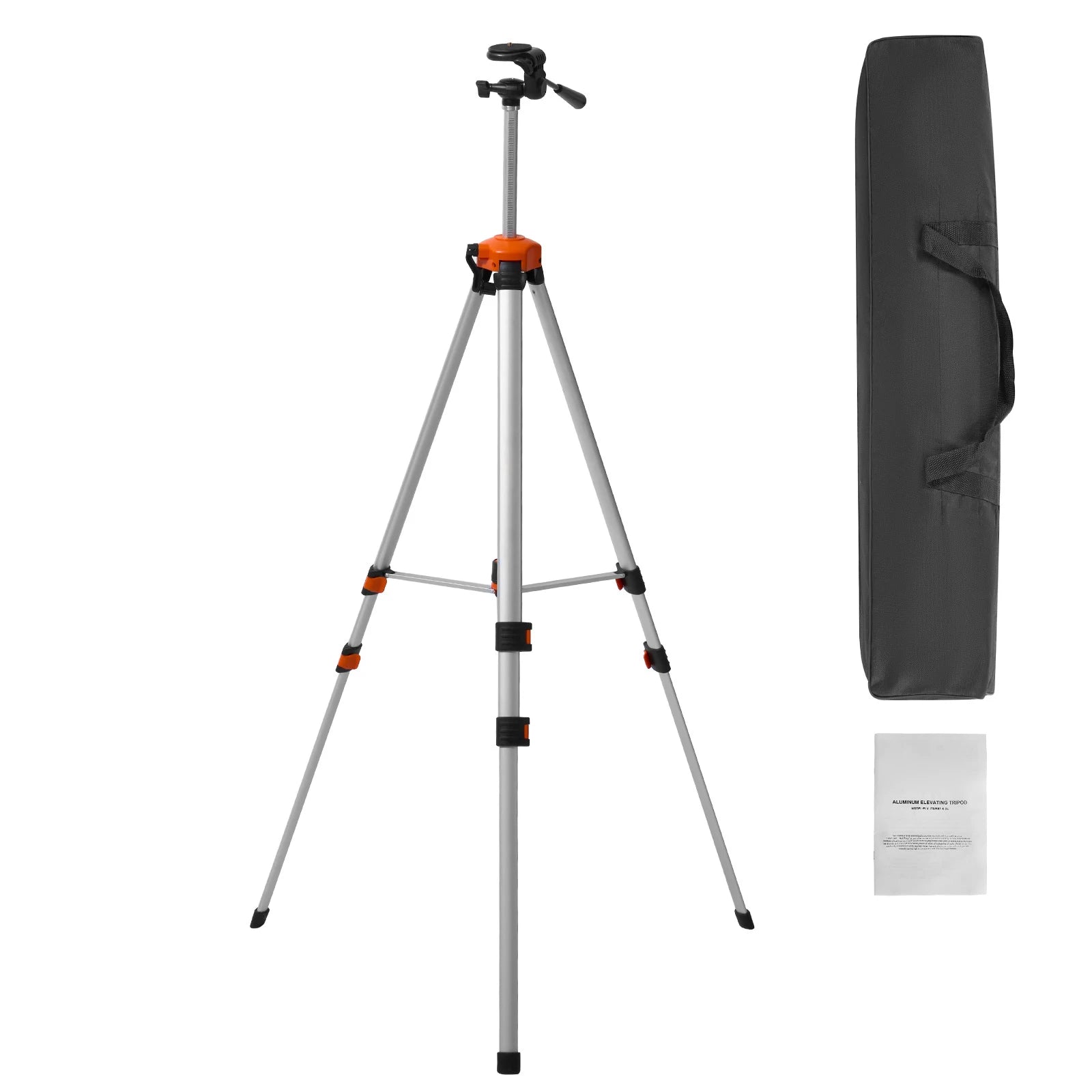 Adjustable Laser Level Tripod Stand 27–68 in with 1/4 Thread