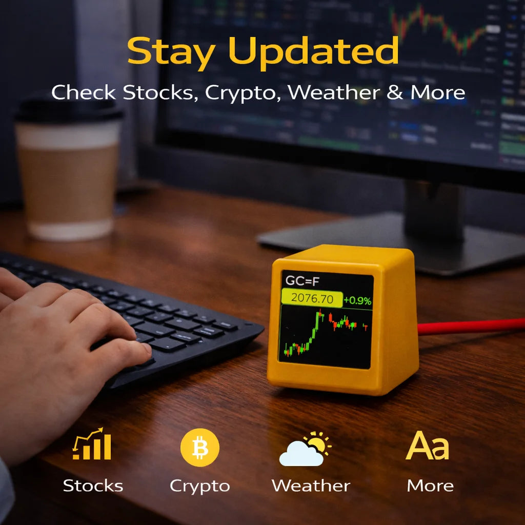 Wi-Fi Desk Clock and Online Data Display