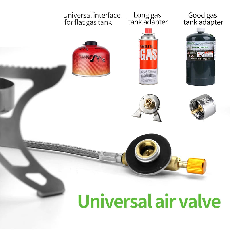BRS-51 Split Camping Gas Stove, 3240W Foldable Outdoor Burner