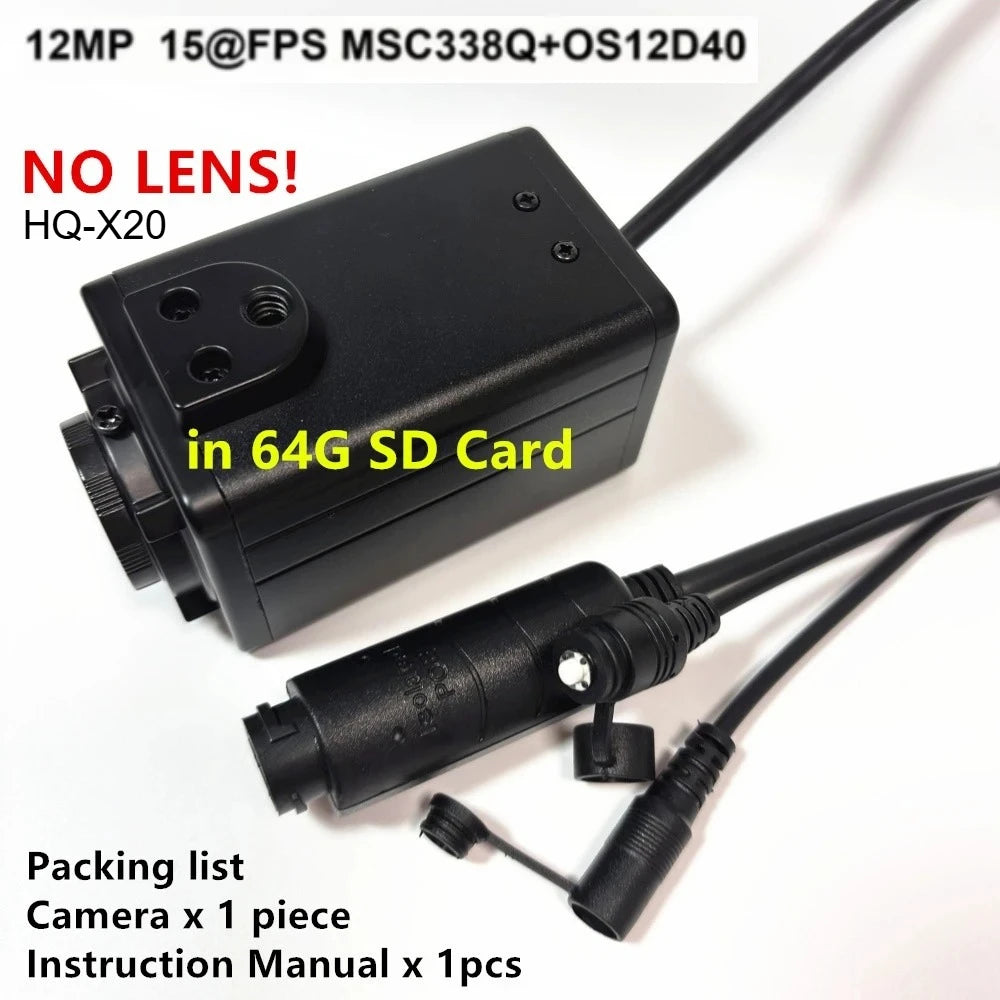 12MP POE IP-camera met RTSP RTMP ONVIF en 64GB-kaart