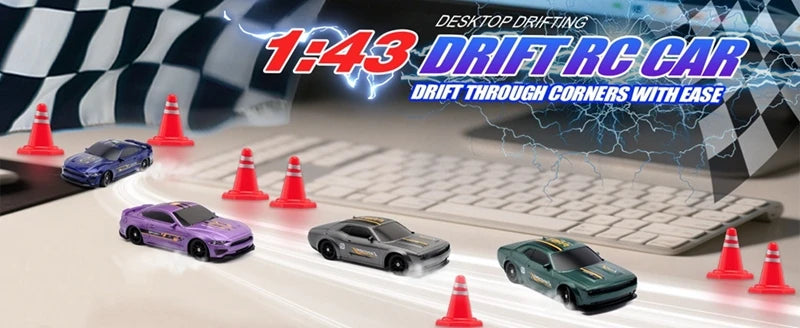 1/64 High‑Speed Drift RC Car 4WD Mini Racing Model