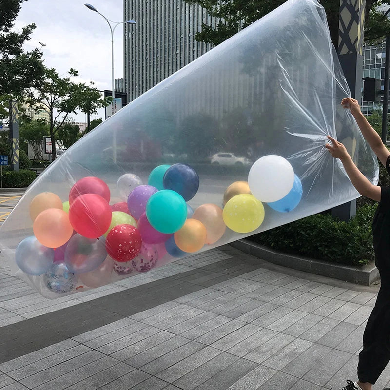 Doorzichtige ballonopberg- en transporttas