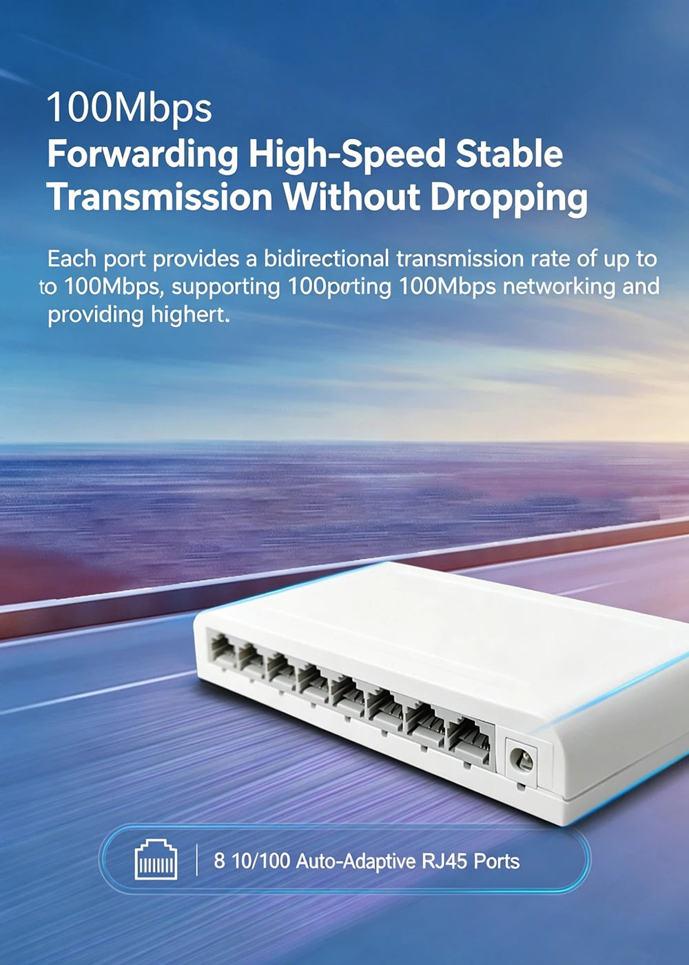 Mini Ethernet Switch - 5 or 8 Ports