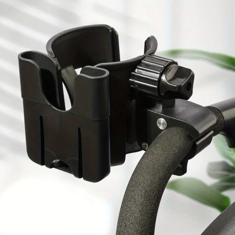 2-in-1 Universal Stroller Cup Holder With Phone Mount
