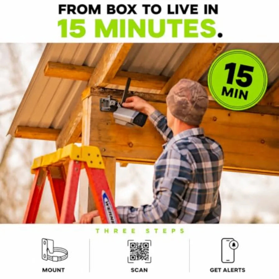 Solar-Powered 4G LTE Outdoor Security Camera Bundle