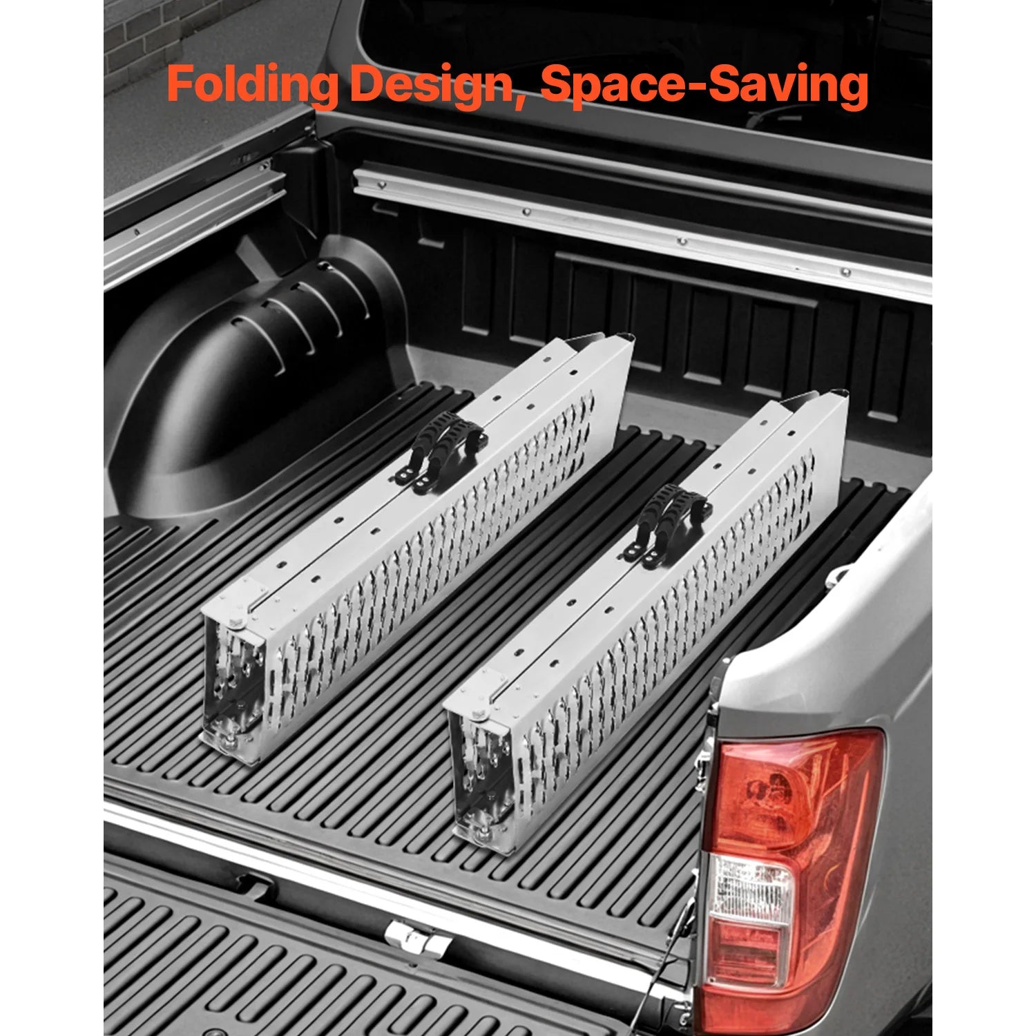 1000lbs Steel Loading Ramps 2-Pack Foldable ATV UTV Motorcycle