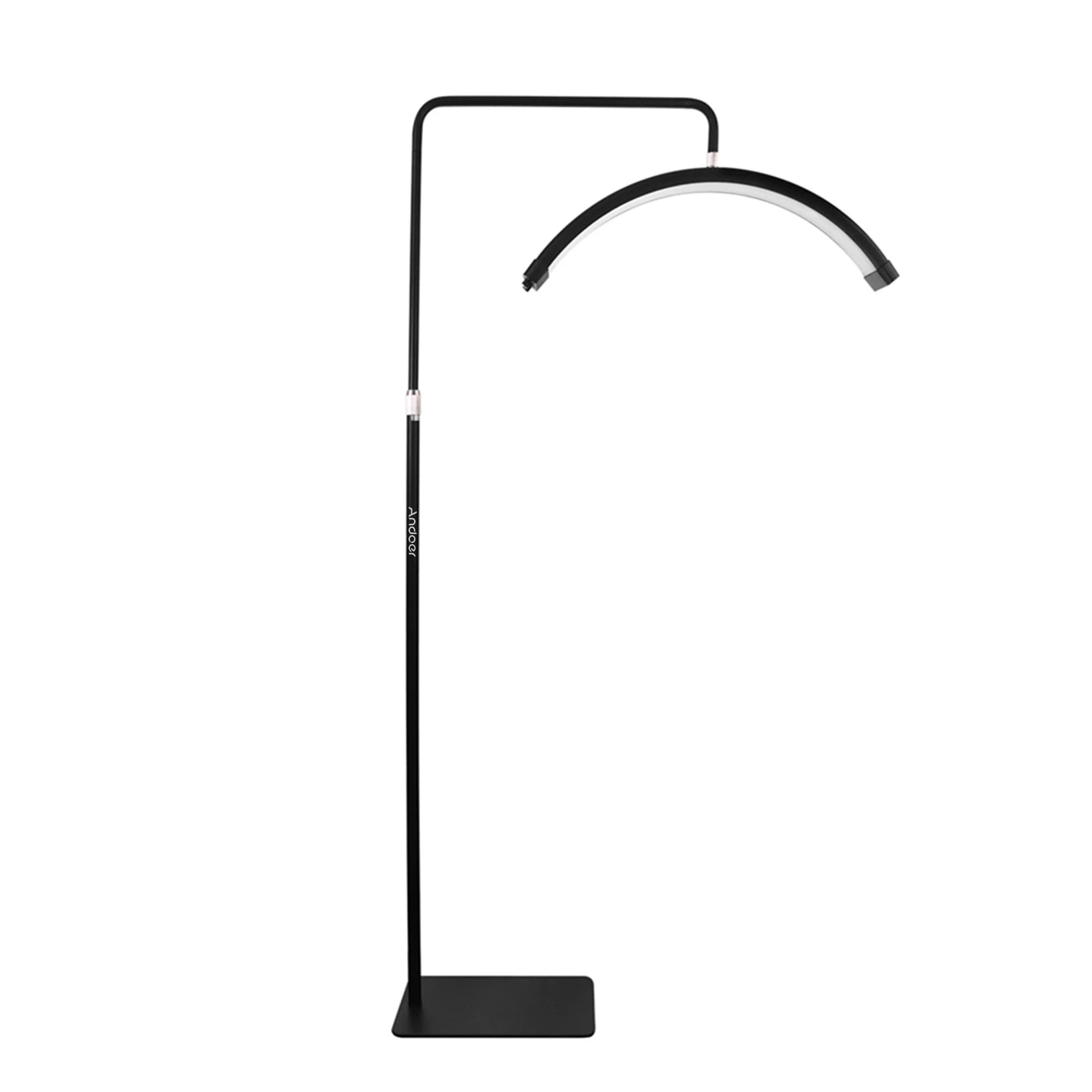 Andoer HD-M6X 36W Floor LED Video Light Half-moon Shaped Fill Light 3200K-5600K Dimmable with 180cm/ 70.9in Metal Light Stand