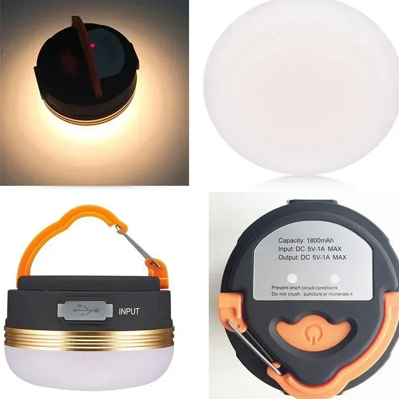 10W Rechargeable Camping Lantern with COB+LED