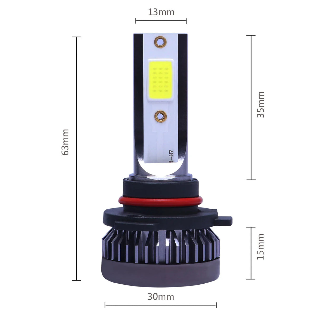2 pezzi LED H4 H7 per fari auto H1 LED H8 H11 9005 HB3 9006 HB4 9004 HB1 H3 HB5 H13 luci LED 20000LM lampada turbo, 12V