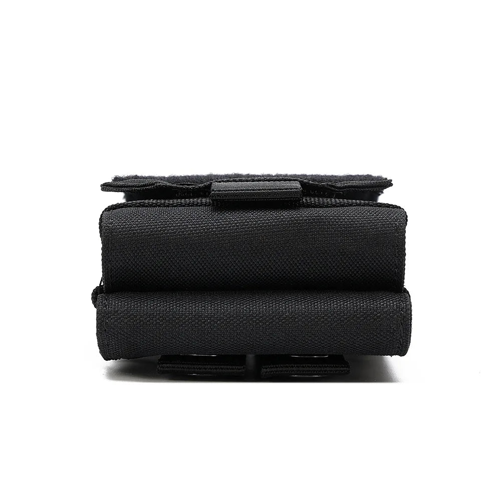 Dvojitý MOLLE laserové puzdro na telefón, taktické opasok EDC, puzdro na opasok, držiak, bedrové doplnky, taška Outdoor kempovanie, mobilný telefón, balíček