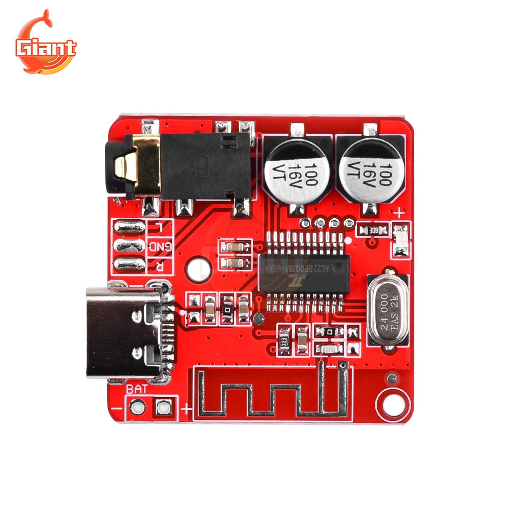 DIY Wireless Bluetooth Audio Receiver Board BT5.1 MP3 WAV Decoding Board Speaker Amplifier Moudle For A2DP/AVCTP/AVDTP AVRCP/HFP