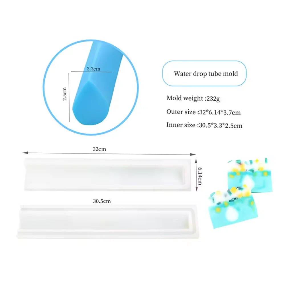 Silicone Tube Soap Mould — Shape Options