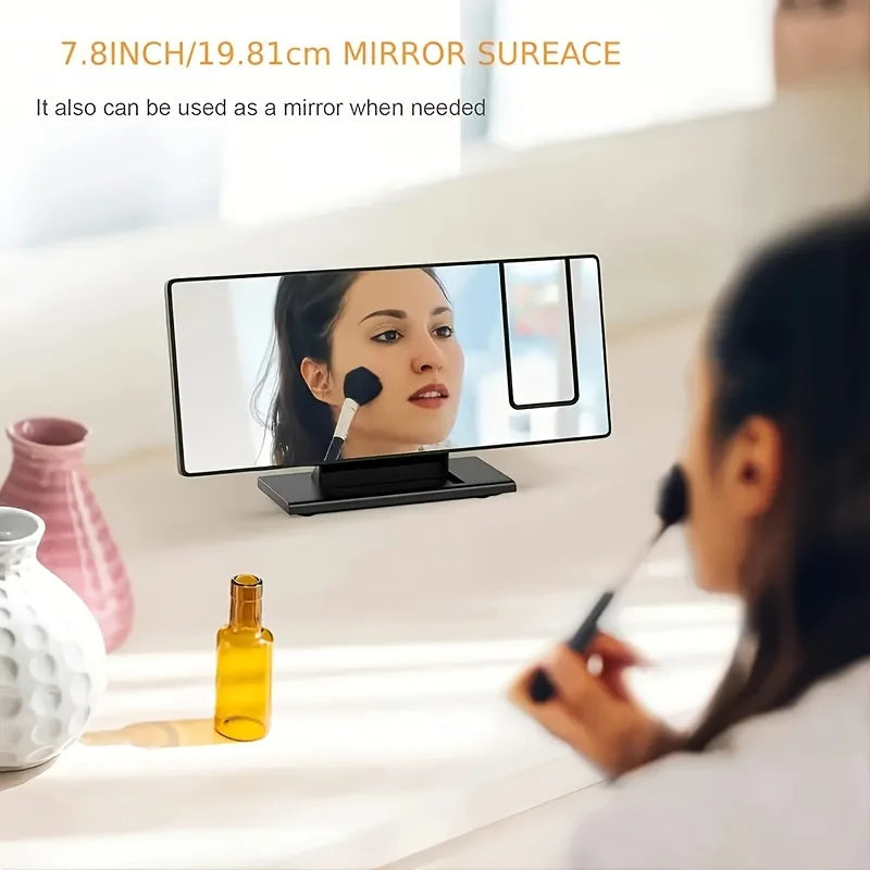 Projection alarm clock multifunction Intelligent luminous clock Bedroom large screen digital clock 180℃ back and celling projec