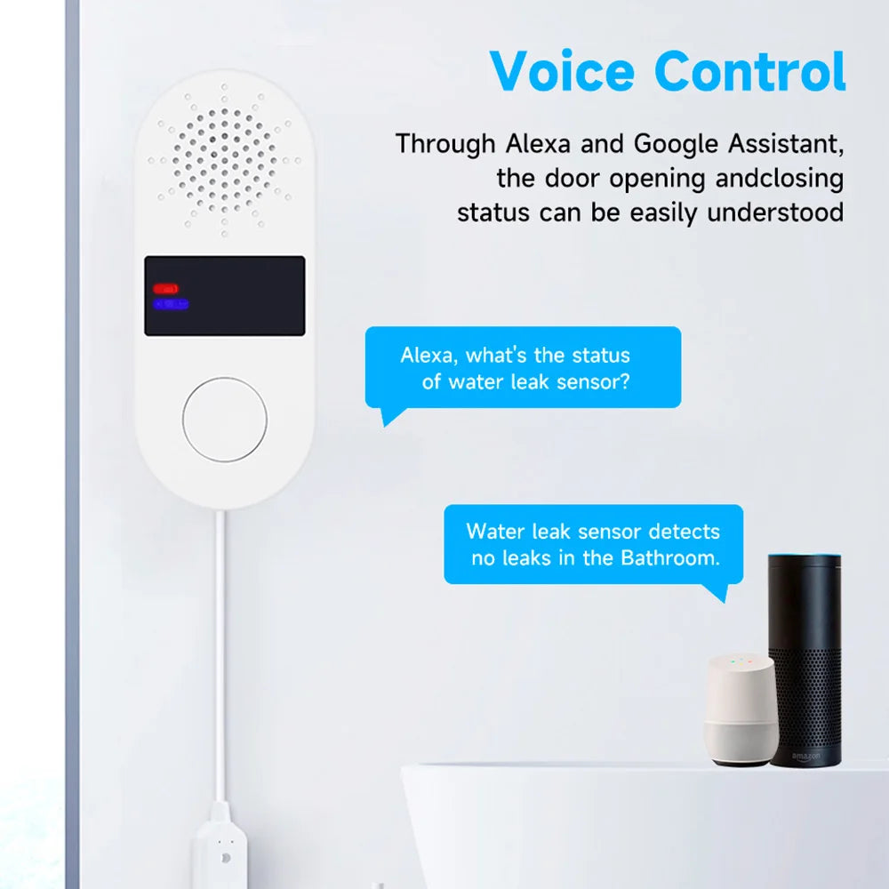 Smart Water Leak Alarm - Wi-Fi or Zigbee