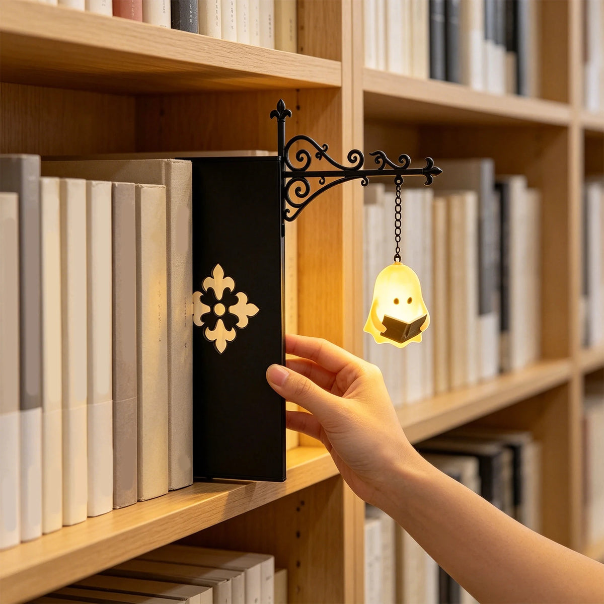 Vintage-Style LED Bookshelf Accent Lamp, Design Options